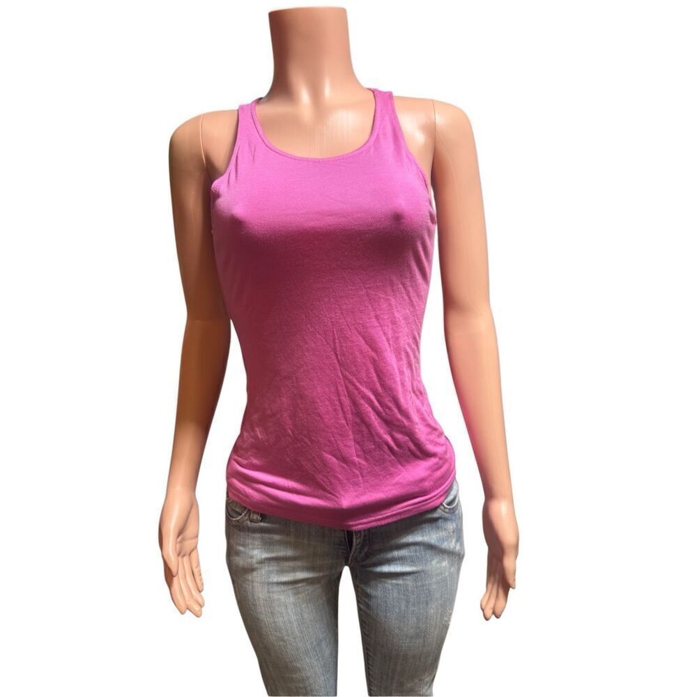 Amorethos scoop neck sleeveless lilac tank top 4/small